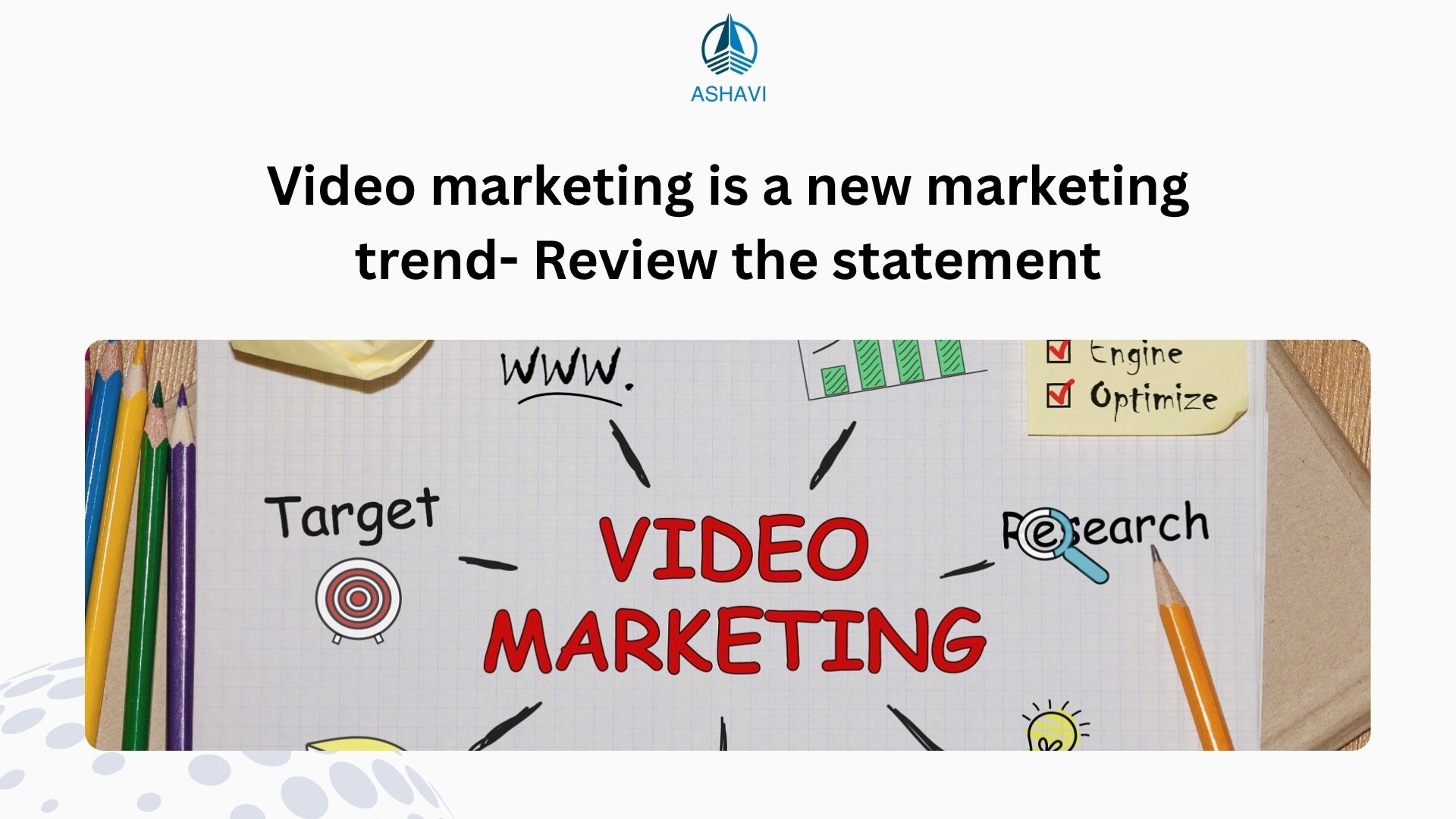 Video marketing is a new marketing trend- Review the statement.